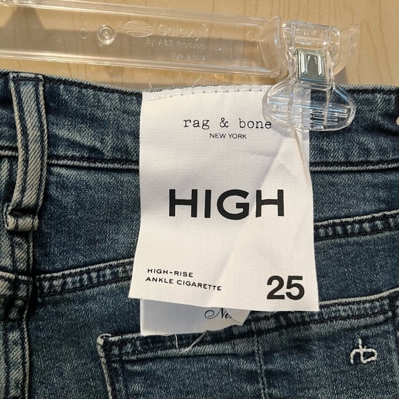 NWT rag & bone Nina high rise ankle cigarette - Picture 2 of 4
